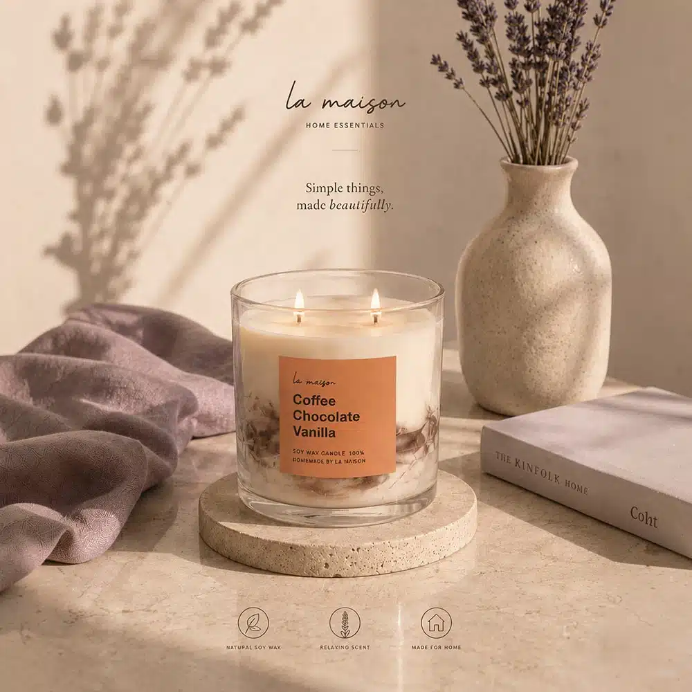 Coffee Chocolate Vanilla Candle