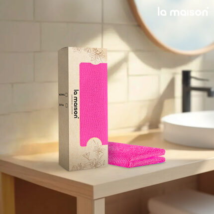 PINK EXFOLIATING TOWEL
