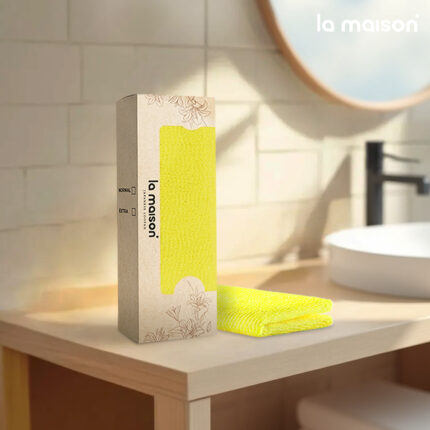 YELLOW EXFOLIATING TOWEL