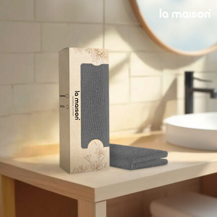 GRAY EXFOLIATING TOWEL